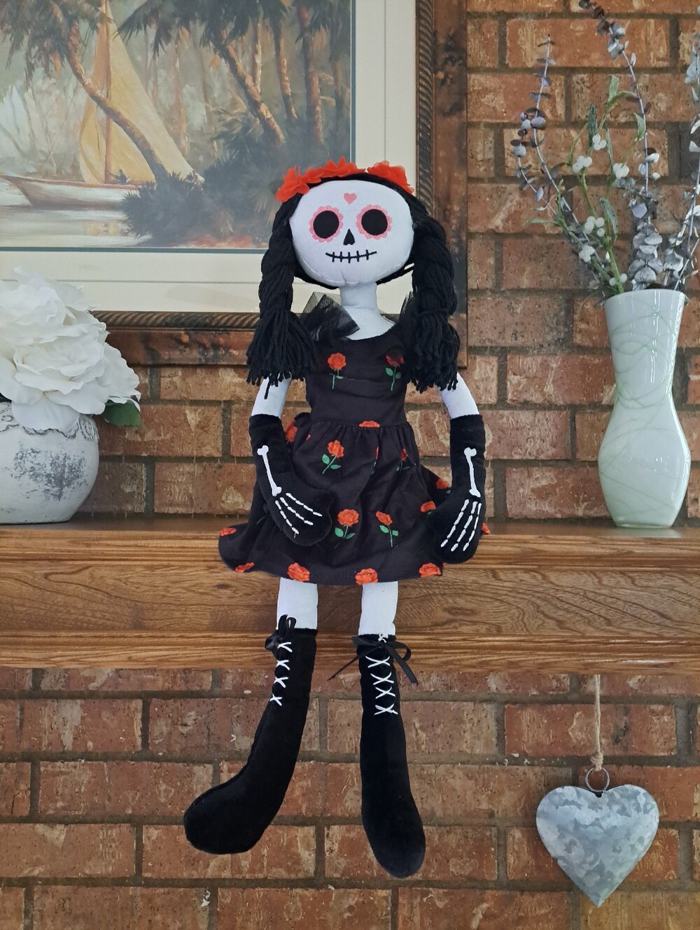 Day Of The Dead Plush Figure Dia De Los Muertos Halloween Decor New